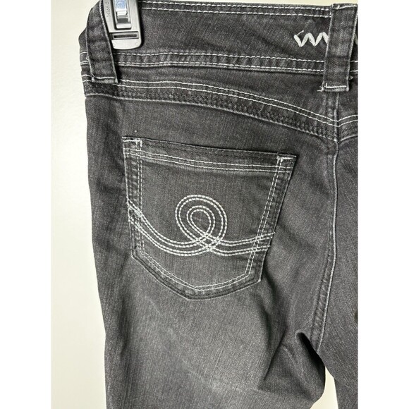 Seven7 Jeans Women's Size 8 Skinny Dark Wash Five Pockets Stretch Denim Black - Picture 8 of 13